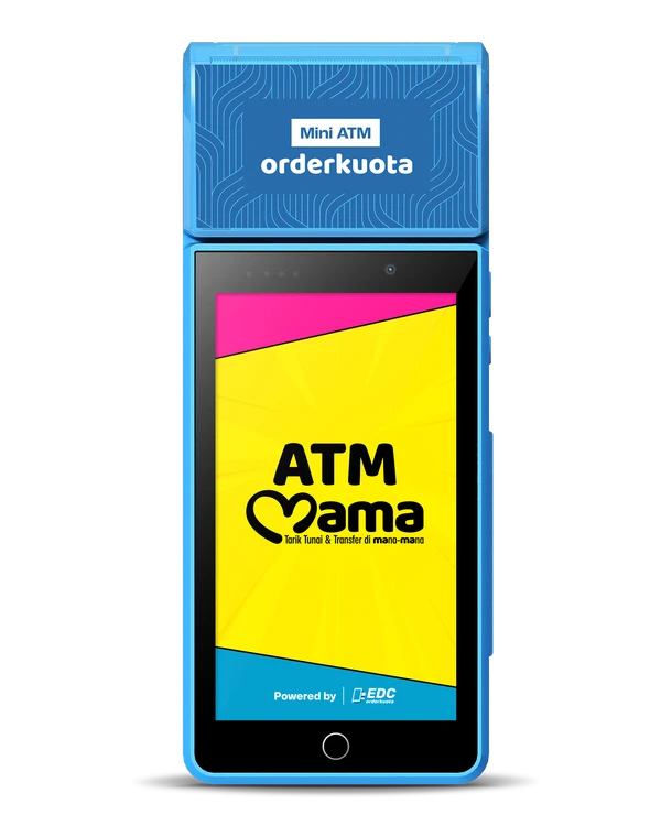 EDC Orderkuota T1 Pro dengan layar sentuh dan printer thermal bawaan